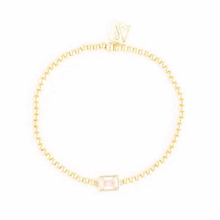 Colby Birthstone Bracelet (April)