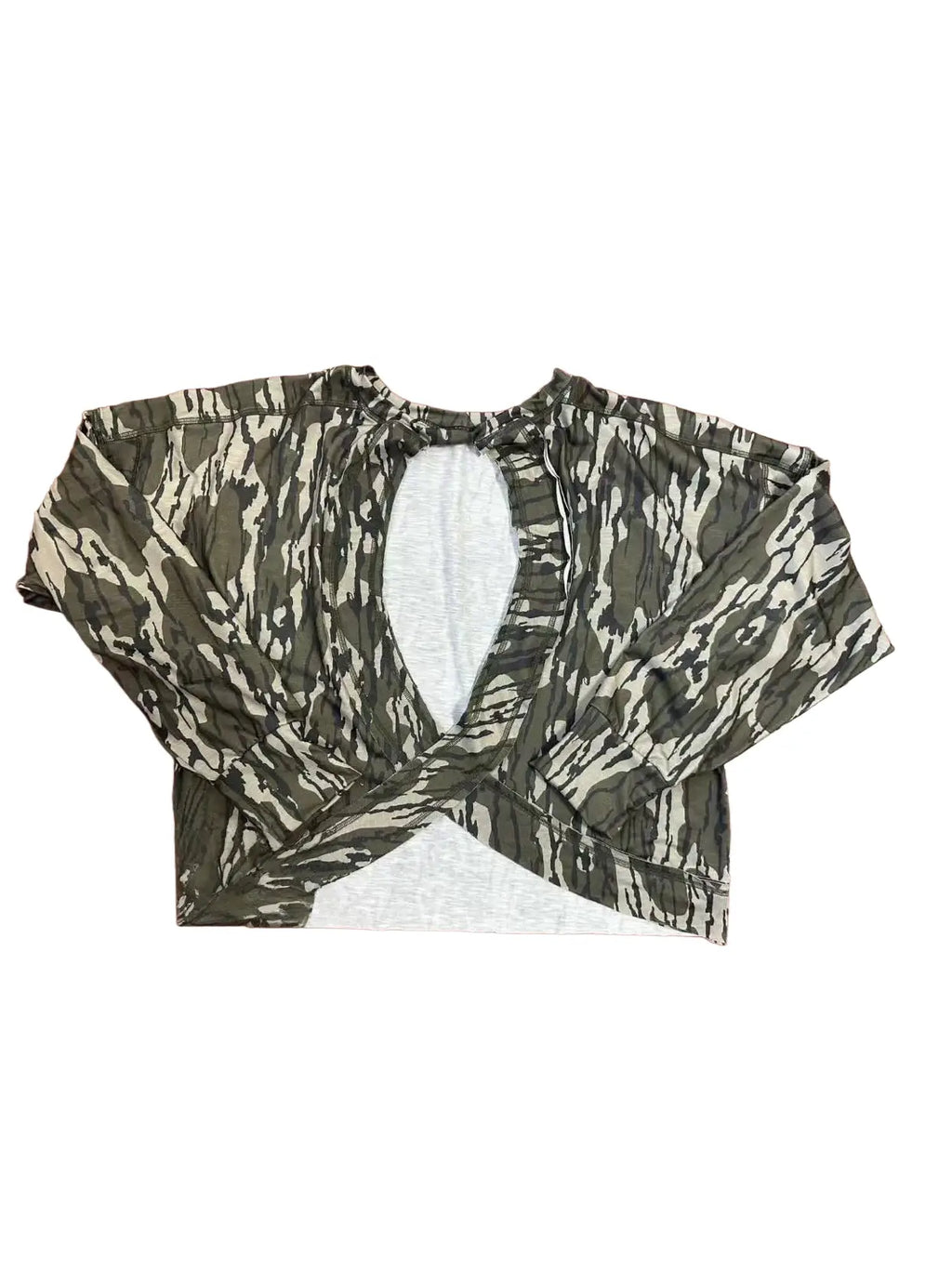 Bottomland Camo Long Sleeve Top