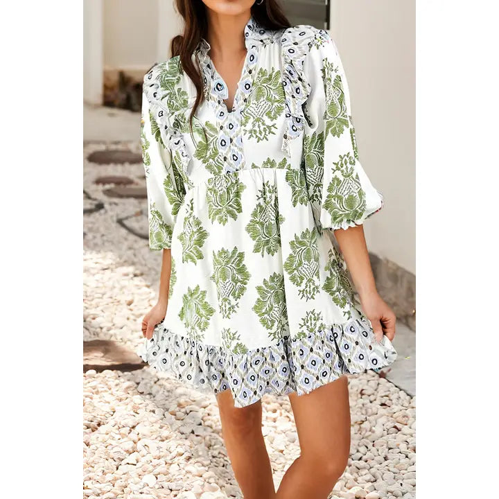 Floral Ruffle Dress